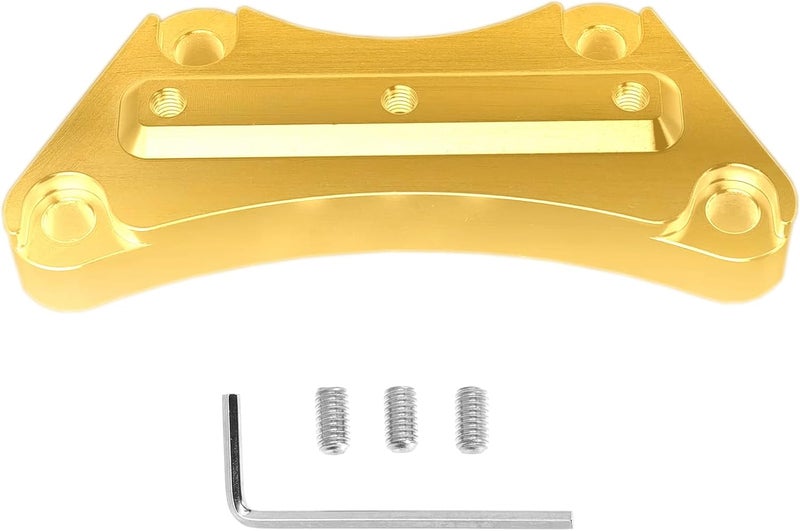 VPZMT Gold Anti-Slip Handlebar Risers 1'' Top Clamp for Harley Davidson Touring/Electra Glide/Road Glide/Street Glide/Road King 1997-2025 Models - Image 4